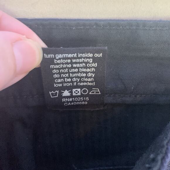 John Varvatos Jeans Mens 33 (33X33) Bowery in Black Slim Straight Fit - Picture 10 of 10